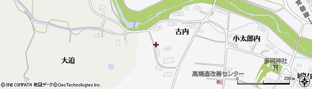 福島県南相馬市原町区高（古内）周辺の地図