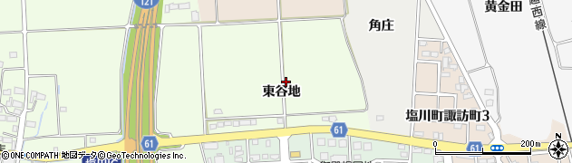 福島県喜多方市塩川町遠田（東谷地）周辺の地図