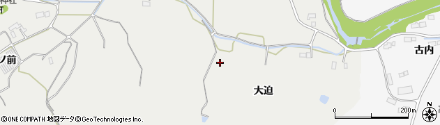 福島県南相馬市原町区益田（大迫）周辺の地図