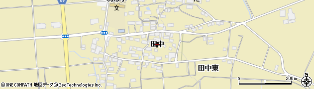 福島県喜多方市塩川町中屋沢（田中）周辺の地図