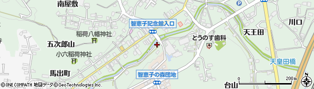 福島県二本松市油井狐窪周辺の地図