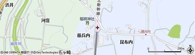 福島県二本松市上川崎藤兵内周辺の地図