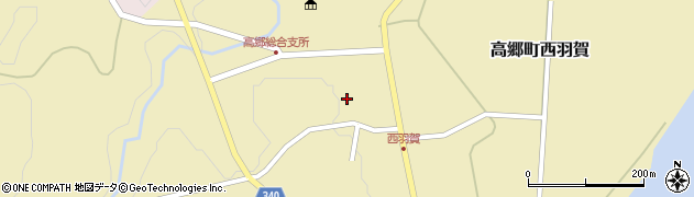 福島県喜多方市高郷町西羽賀和尚堂周辺の地図