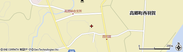 福島県喜多方市高郷町西羽賀（和尚堂）周辺の地図