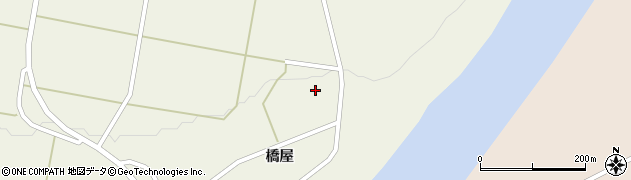 福島県西会津町（耶麻郡）新郷大字三河（後田）周辺の地図