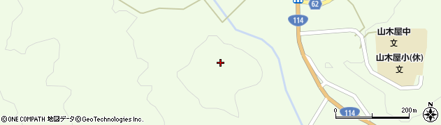 福島県川俣町（伊達郡）山木屋（六分山）周辺の地図