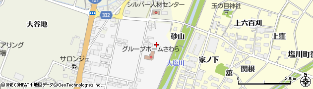 福島県喜多方市塩川町小在家周辺の地図