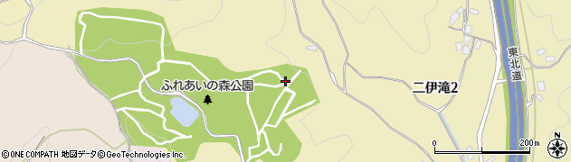 福島県二本松市二伊滝周辺の地図