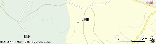 福島県二本松市木幡境田周辺の地図
