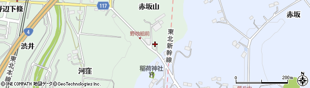 福島県二本松市油井（石ヶ崎山）周辺の地図