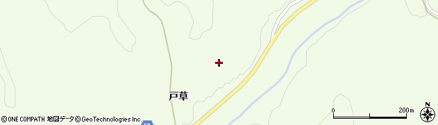 福島県川俣町（伊達郡）山木屋（下戸草）周辺の地図