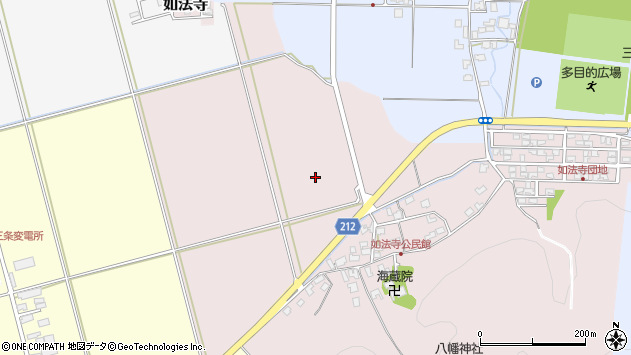 〒955-0804 新潟県三条市如法寺の地図
