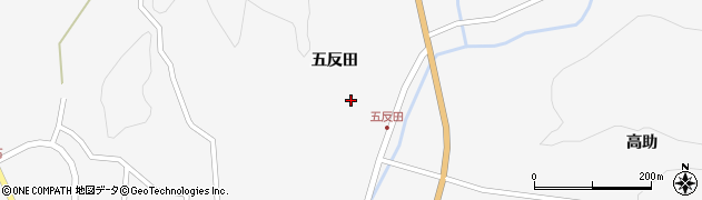 福島県二本松市針道（五反田）周辺の地図