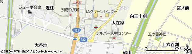 福島県喜多方市塩川町小府根（蓮沼）周辺の地図