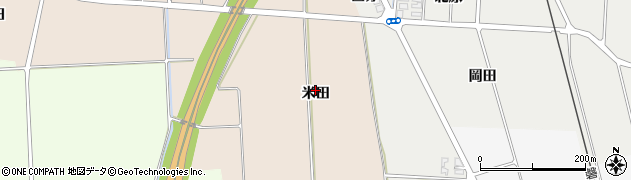 福島県喜多方市塩川町天沼（米田）周辺の地図