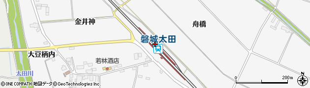 磐城太田駅周辺の地図