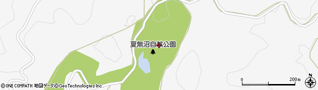 福島県二本松市針道（夏無）周辺の地図
