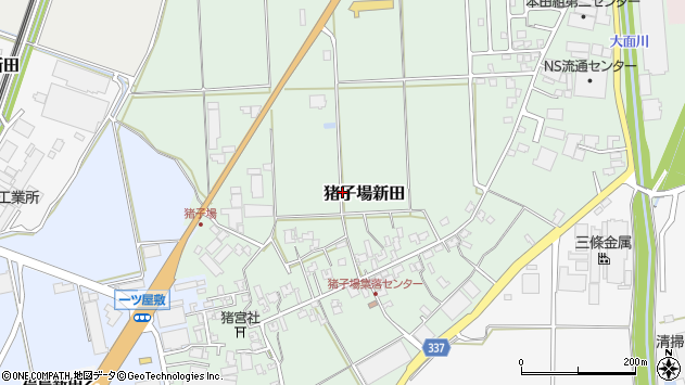 〒959-1151 新潟県三条市猪子場新田の地図