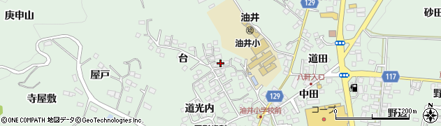 福島県二本松市油井台36周辺の地図