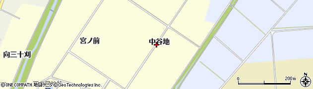 福島県喜多方市塩川町窪（中谷地）周辺の地図