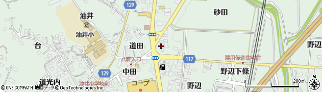 福島県二本松市油井中田28周辺の地図