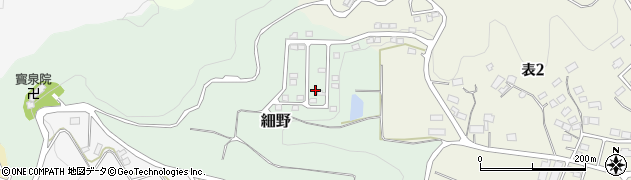 福島県二本松市細野周辺の地図