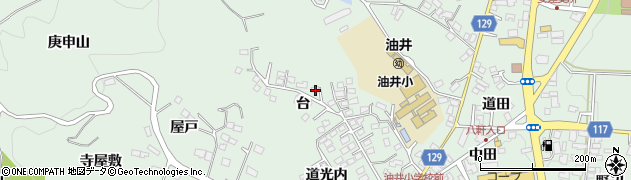 福島県二本松市油井台52周辺の地図