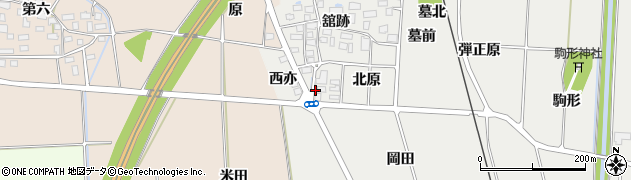 福島県喜多方市塩川町新江木（岡田）周辺の地図