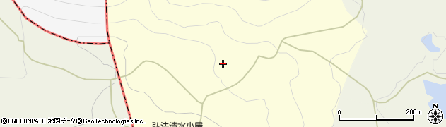 福島県猪苗代町（耶麻郡）後磐梯山周辺の地図