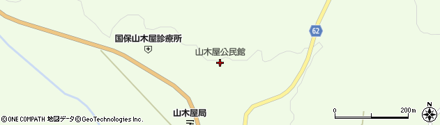 福島県川俣町（伊達郡）山木屋（小塚）周辺の地図
