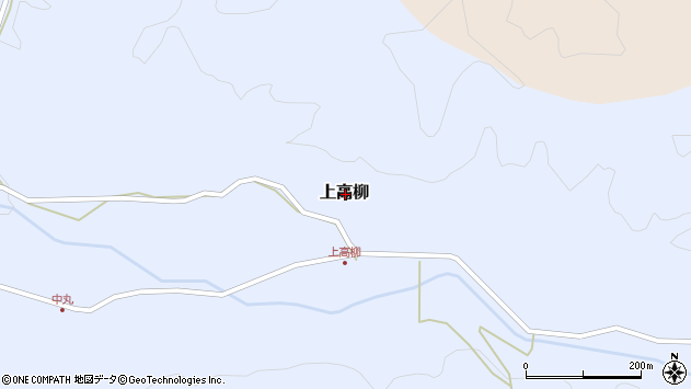 〒959-1347 新潟県加茂市上高柳の地図