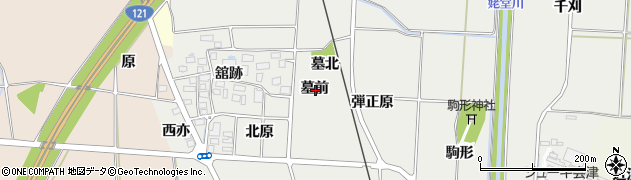福島県喜多方市塩川町新江木（墓前）周辺の地図