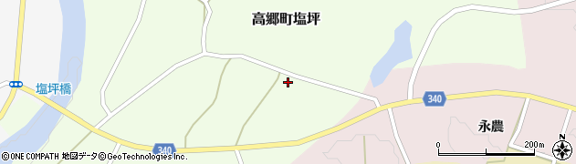 福島県喜多方市高郷町塩坪車地蔵周辺の地図