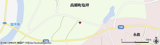 福島県喜多方市高郷町塩坪（車地蔵）周辺の地図