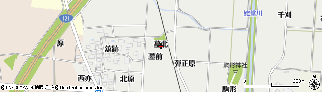 福島県喜多方市塩川町新江木（墓北）周辺の地図