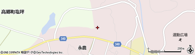 福島県喜多方市高郷町夏井（道北）周辺の地図