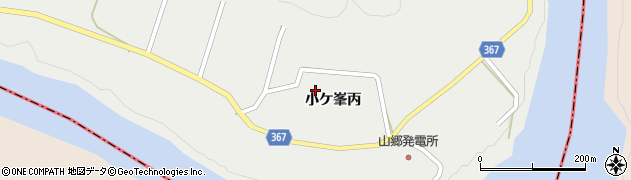 福島県喜多方市高郷町揚津押出沢周辺の地図