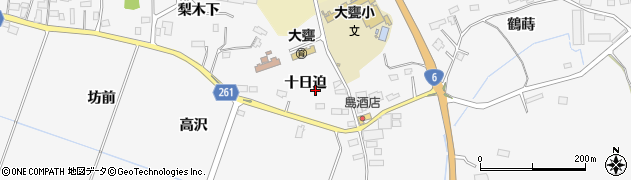 福島県南相馬市原町区大甕（十日迫）周辺の地図