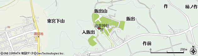 福島県二本松市油井飯出山周辺の地図