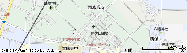 新潟県三条市西本成寺66周辺の地図