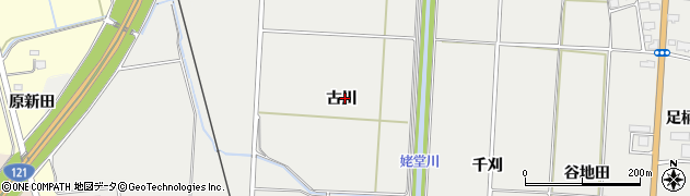 福島県喜多方市塩川町新江木（古川）周辺の地図