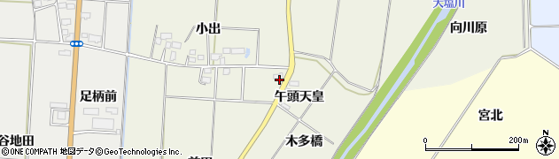 福島県喜多方市塩川町小府根（前田）周辺の地図
