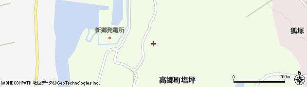 福島県喜多方市高郷町塩坪下中野周辺の地図