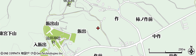 福島県二本松市油井飯出周辺の地図
