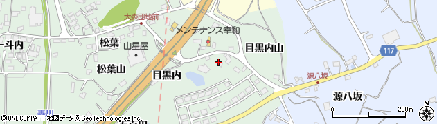 福島県二本松市油井目黒内周辺の地図