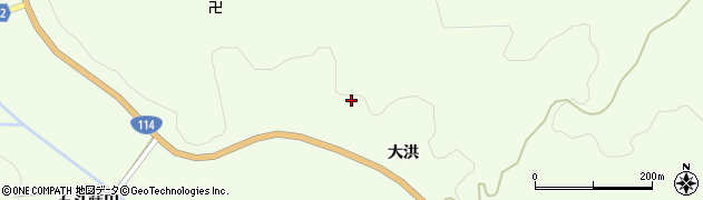 福島県川俣町（伊達郡）山木屋（古後山）周辺の地図