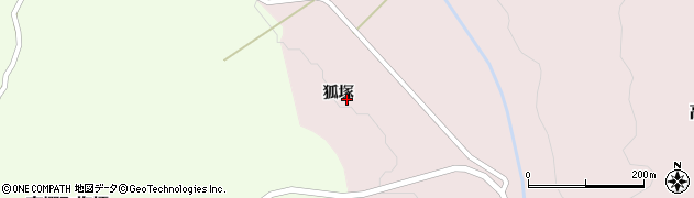 福島県喜多方市高郷町夏井（狐塚）周辺の地図