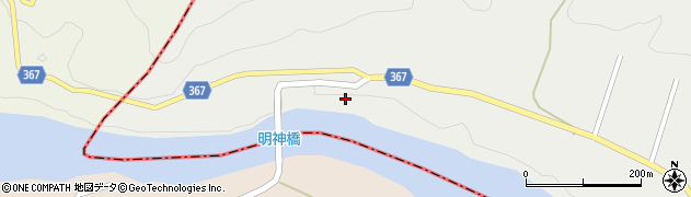 福島県喜多方市高郷町揚津（滝原）周辺の地図