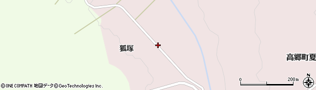 福島県喜多方市高郷町夏井（二ノ沢）周辺の地図