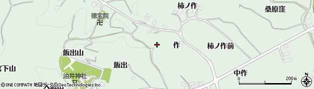 福島県二本松市油井作54周辺の地図